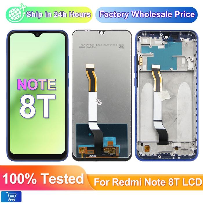 100% Tested 6.3" For Xiaomi Redmi Note 8T M1908C3XG Display Touch Screen Digitizer Replacement For X