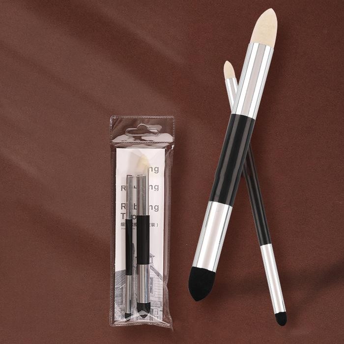 

2pcs sketch gray surface pen, rubbing sponge, detail tool, washable art kode 1403