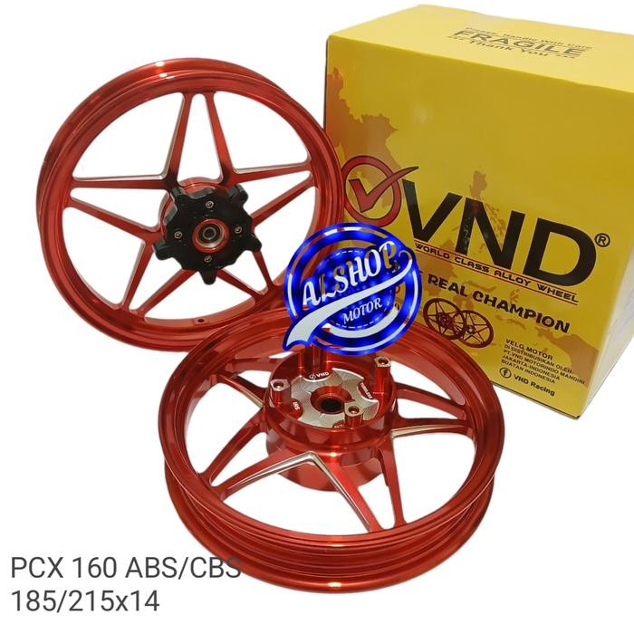 VELG RACING VND PCX V SPEED HONDA PCX 160 ABS PCX 160 CBS 185/215 RING 14