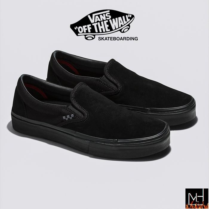 Vans Slip-On Skateboarding Fullblack Original 100%