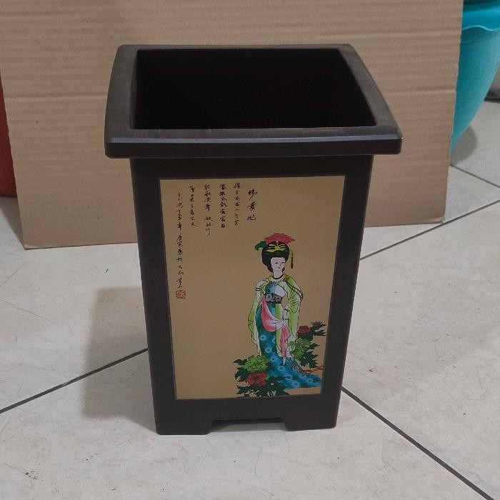 Size S Pot plastik cungkuo/pot plastik import/pot kotak cungkuo/pot tinggi