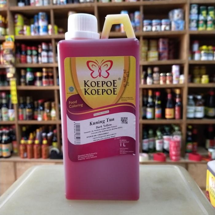 

Koepoe Koepoe Pewarna Pangan Kuning Tua 1liter