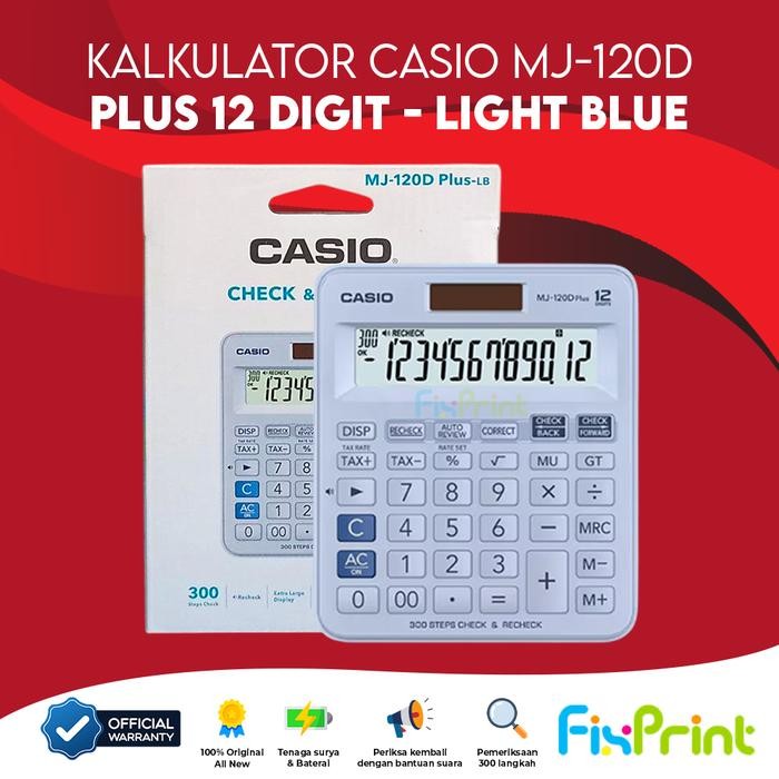 

Casio MJ-120D Kalkulator Check Correc 12 Digits New Original