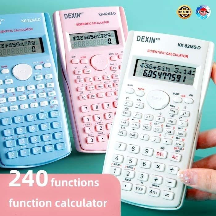 

CODKalkulator Color Function Scientific Calculator 240 Fungsi Ujian Sin Cos Tan Ilmiah 5 Warna