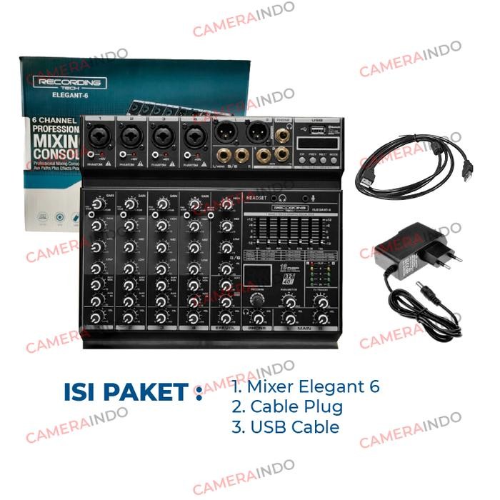 Mixer Recording Tech Elegant 6 Channel Cast Recording
