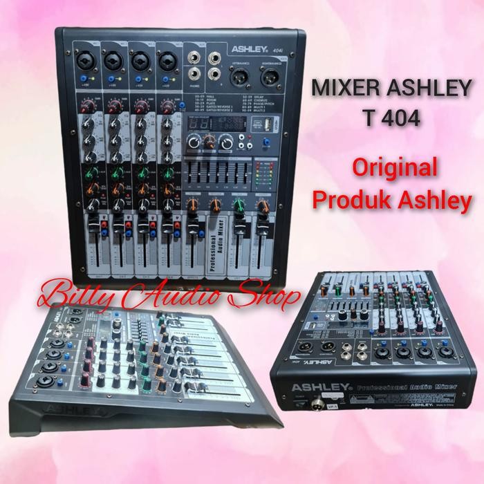 Mixer Ashley 404I / Mixer Audio Ashley 404I 4 Channel,Usb, Bluetooth