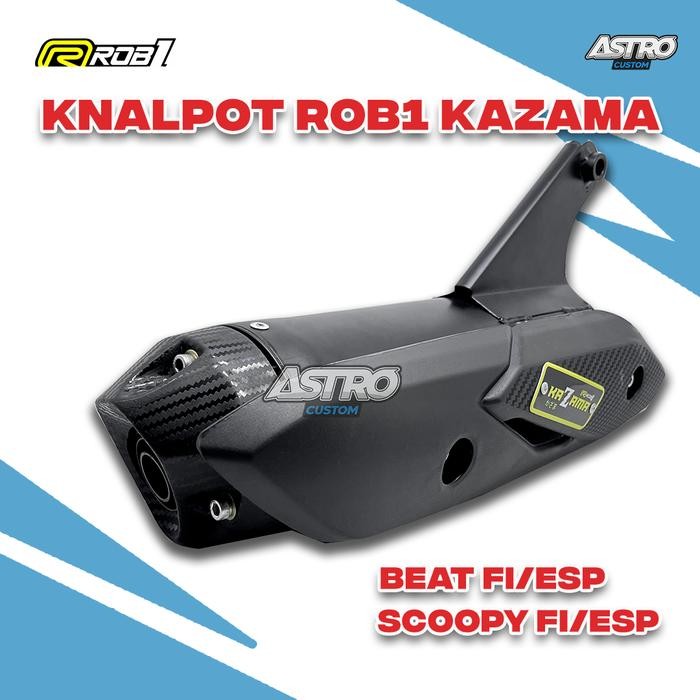 Knalpot Rob1 Kazama Beat Fi Esp Scoopy Fi Esp Beat Karbu Scoopy Karbu Vario 110 Fi Mio M3 Fino