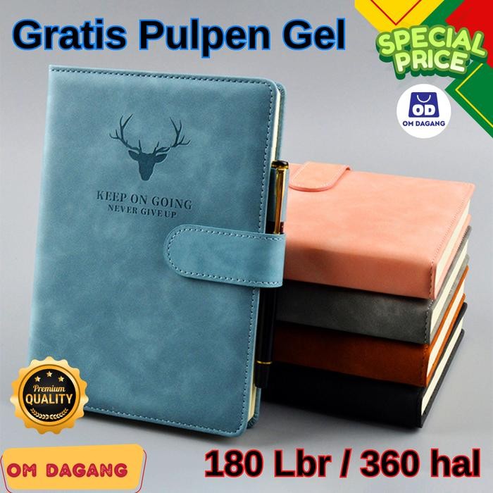 

A5 Buku Agenda Kulit Klip Magnet Buku Catatan Jurnal Harian Notebook