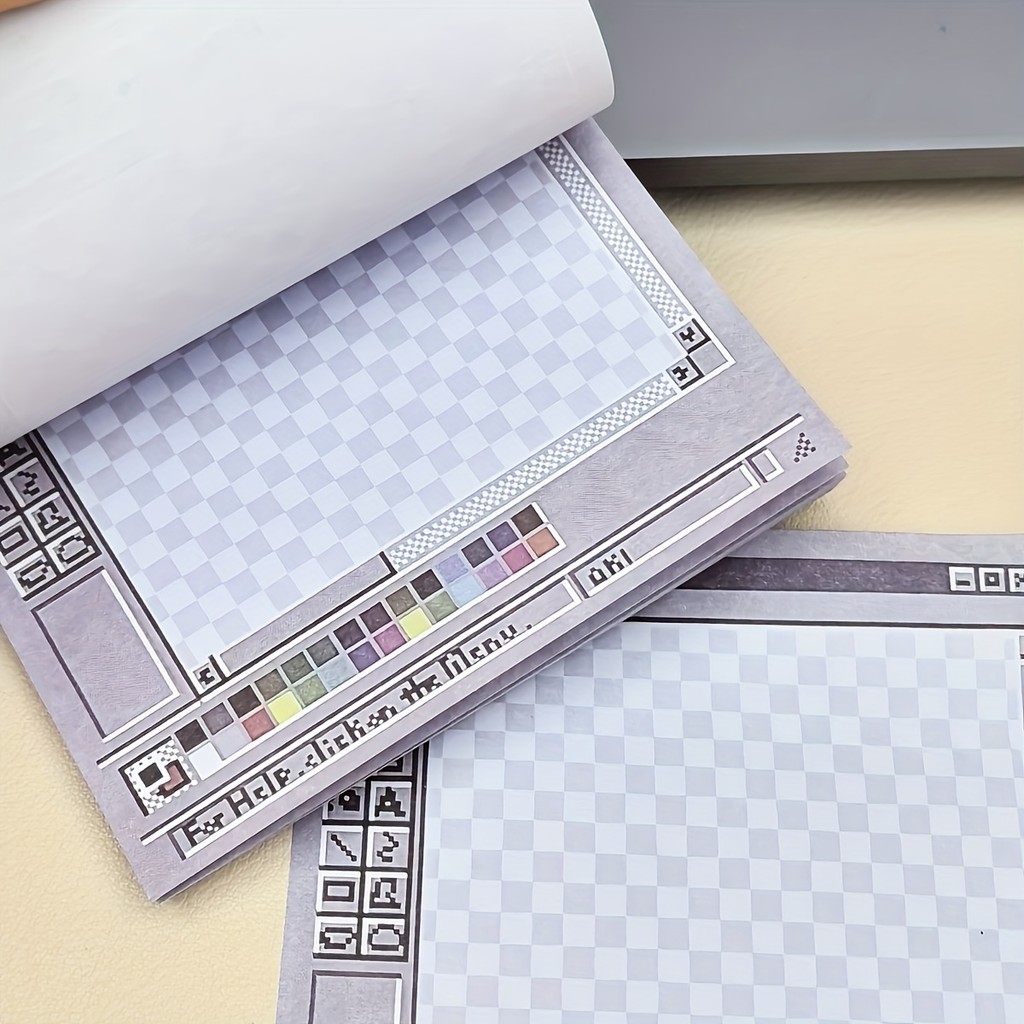 

50-Sheet Square Sticky Notes Pad - Perfect for Students & Office Decor Aesthetic Tear-Off Memo Paper