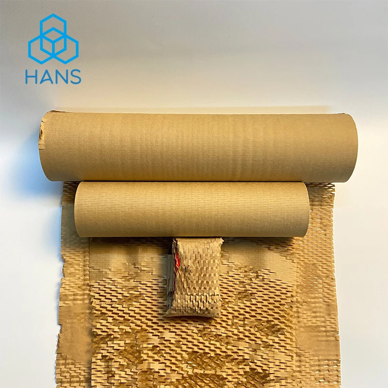 

Brown Honeycomb Packing Paper Cushioning Kraft Paper Slit Paper for Shipping Moving Supplies Kraft