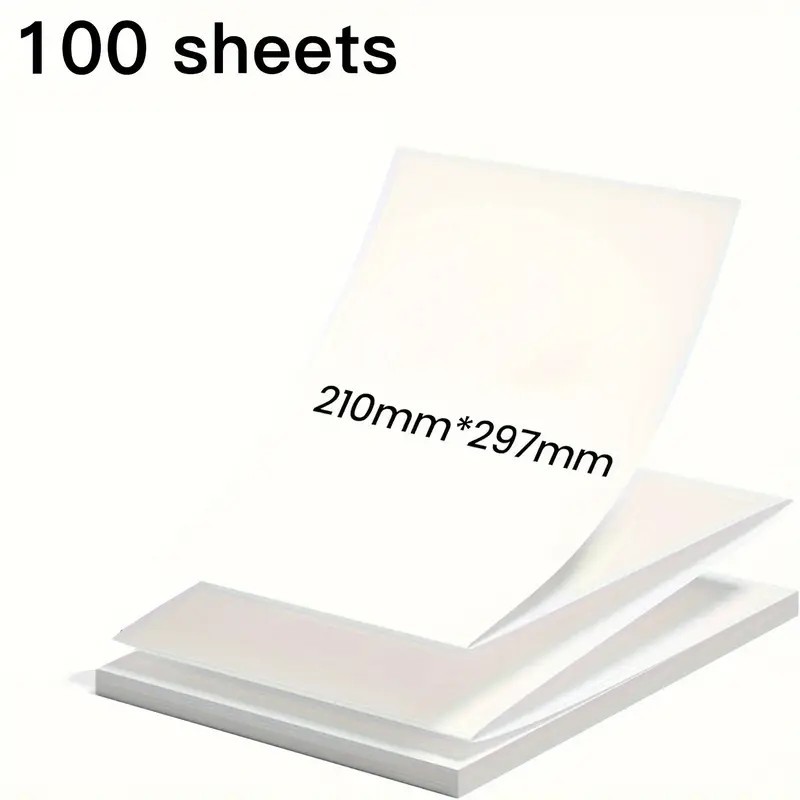 

BPA Free Quick Dry Handwriting Thermal Paper Use for A4 Mobile Printer 100 Sheets Per Box