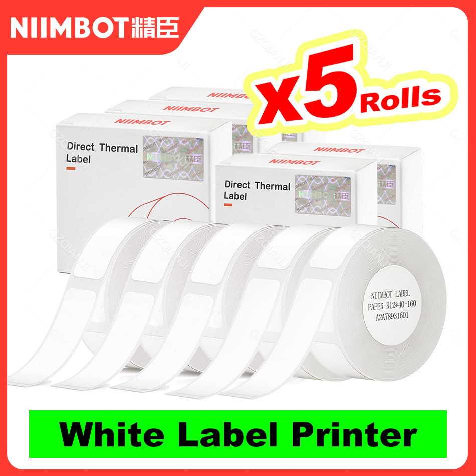 

Niimbot D11 D110 D101 Label Paper White Sticker 12*50mm 15*30mm 12*40mm Thermal Waterproof Printing