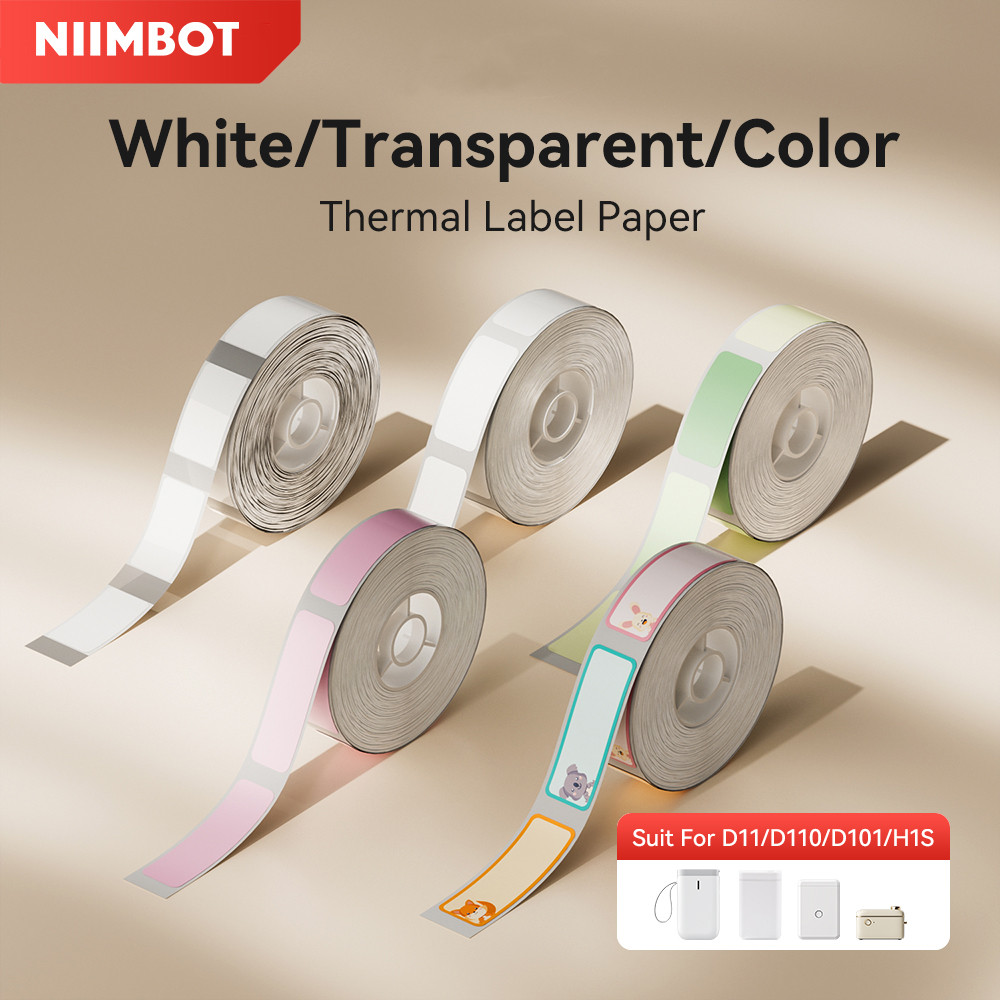 

Niimbot D110/D11/D101/H1S Label Printer Paper Anti-Oil Scratch-Resistant Self-adhesive