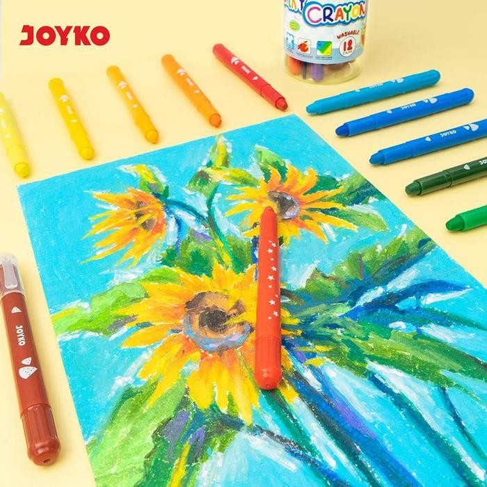 

Silky Crayon Krayon Halus Joyko Slc-B Warna Colors