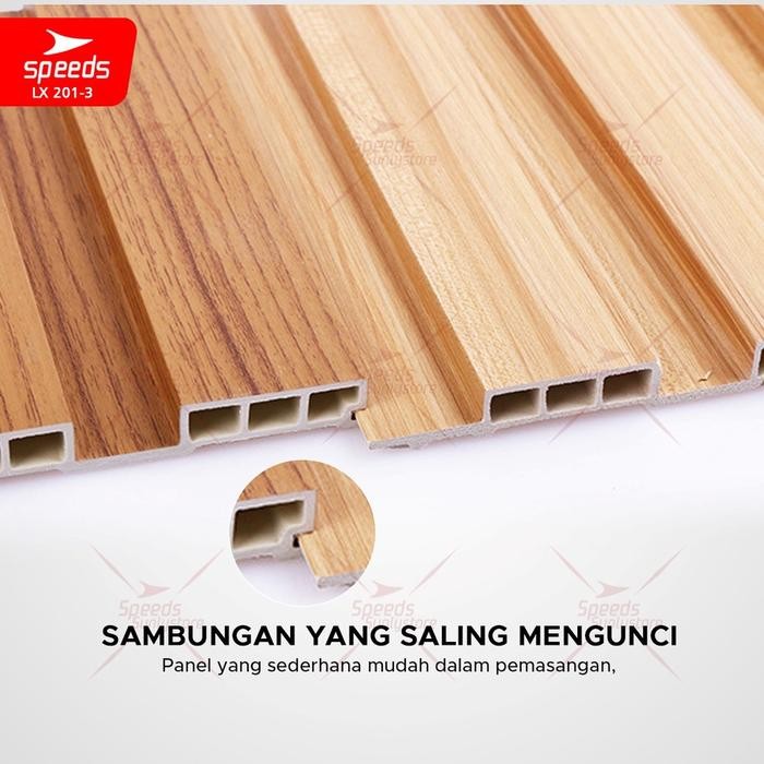 SPEEDS WPC Wood Panel Wallpanel Panel Wood Wall Panel 3D Hiasan