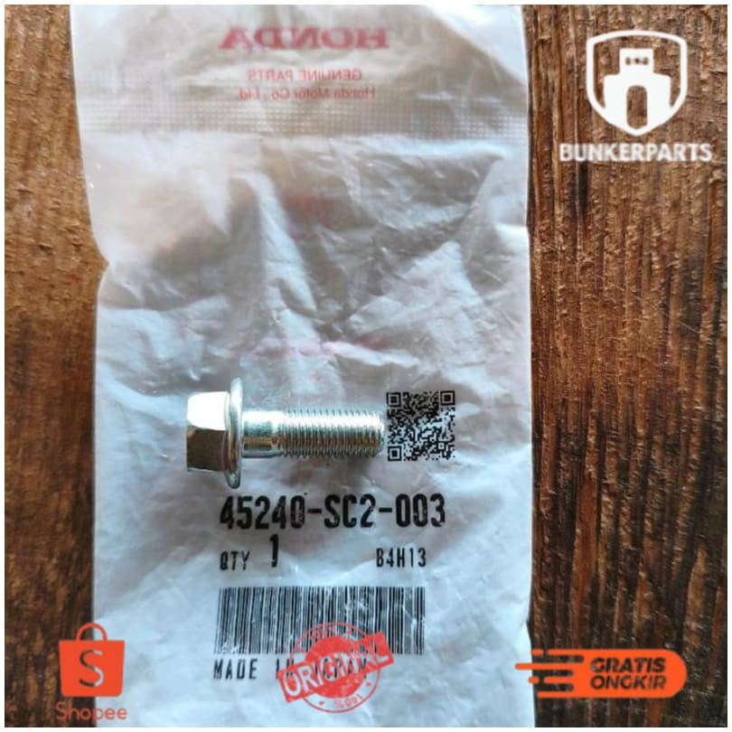 Baut Drat Derat Halus Pin Kaliper Rem Depan Belakang Honda Jazz City Mobilio Brio BRV HRV CRV Civic 