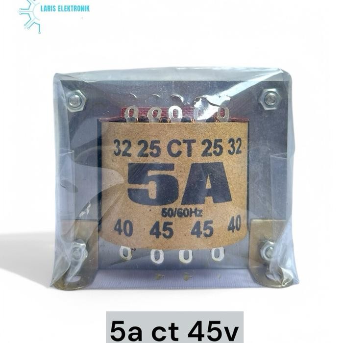 Terlaris Trafo 5 Amper Ct 45V / Travo 5A Ct 45V Tembaga Murni Tanpa Campuran