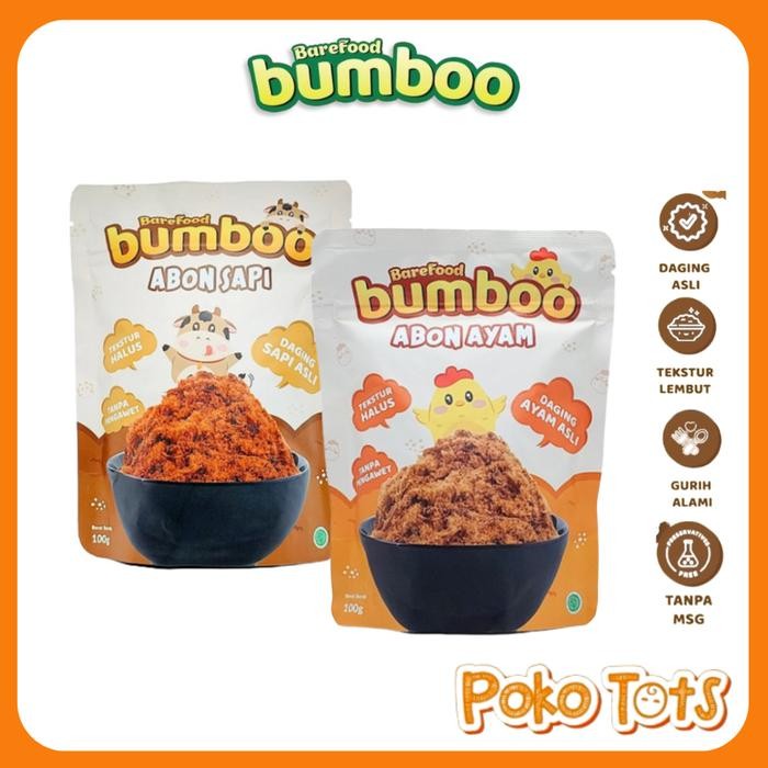 

New Barefood Abon MPASI No MSG Makanan Bayi Organik Tinggi Protein Tanpa MSG Barefood Bumboo