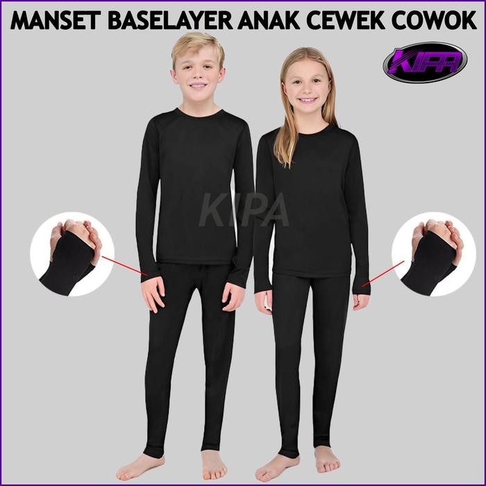 DISKON Baju Manset Anak Cewek Cowok / Manset Kids / Baselayer Anak Kids / Kaos Dalam Atasan Anak /