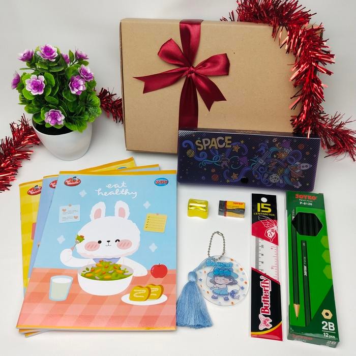 

ASLI Paket Alat Tulis Set Sekolah Tempat Pensil Buku 38 Lembar READY STOCK