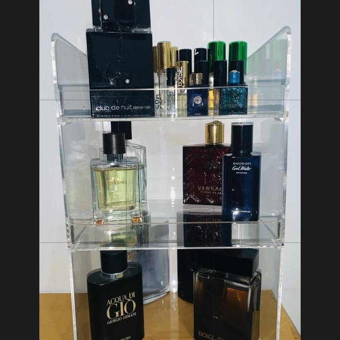 Tempat farfum/ Rak farfum Akrilik / farfum organizer