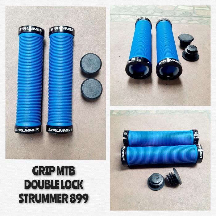 GRIP MTB DOUBLE LOCK STRUMMER 899 sparepart sepeda termurah