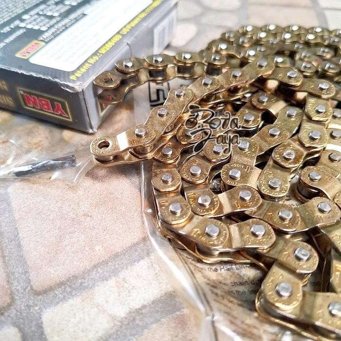 RANTAI CHAIN SEPEDA BMX HALFLINK YABAN YBN 918 102L GOLD sparepart sepeda termurah