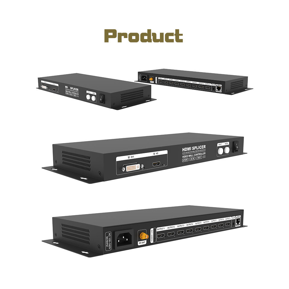 4K HDCP Video Wall Screen Splicer 2X2 3X3 1X4 TV Video Wall Controller LCD Screen Support