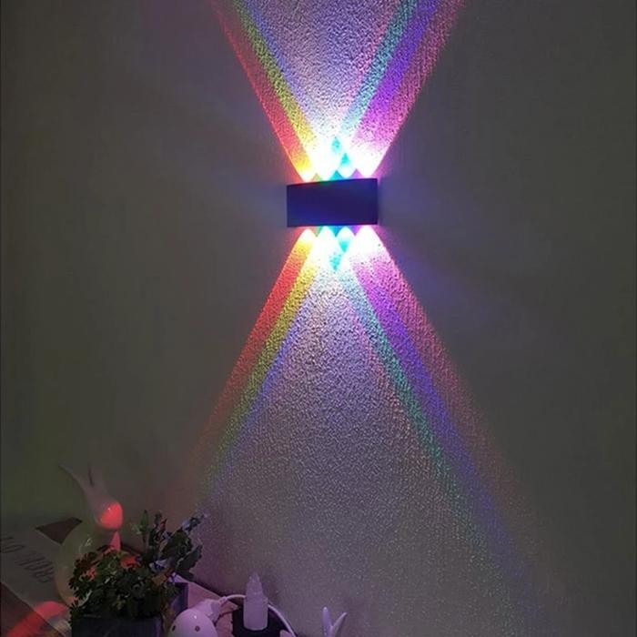 Lampu Dinding Led Lampu warna-warni Outdoor nimalis Hias Taman Lampu Tembok Anti Air Lampu Dinding