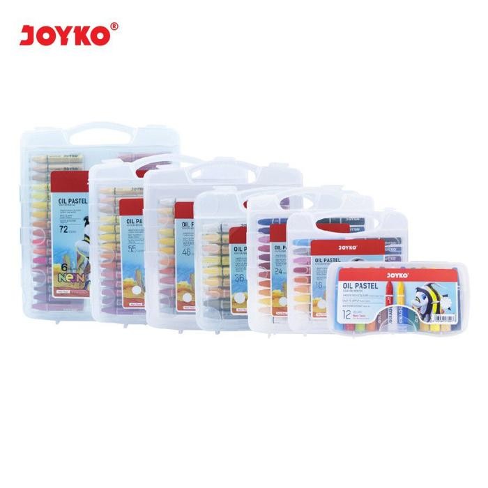 

Crayon/Krayon Oil Pastel Joyko 12/24/36/48/55/72 Warna