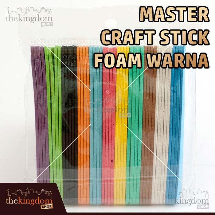 

Master Craft Stick Foam Warna 2mm Tipis Stik Es Krim