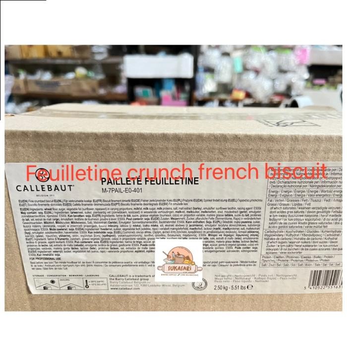 

Callebaut French Biscuit Feuilletine 250Gr Crunch Feulitine Fluetine