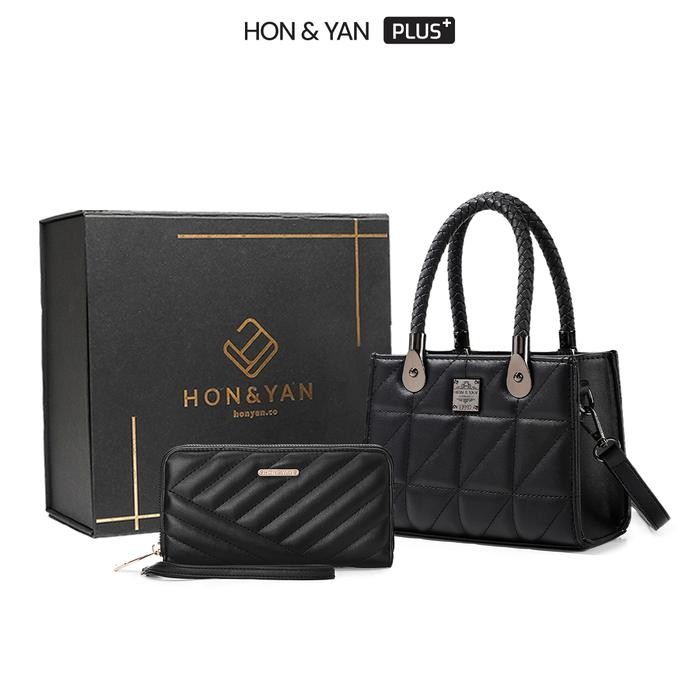 HONYAN PLUS Tas Wanita Caroline Gift Set Tas Selempang Wanita Slingbag Gift Set 2In1 Premium