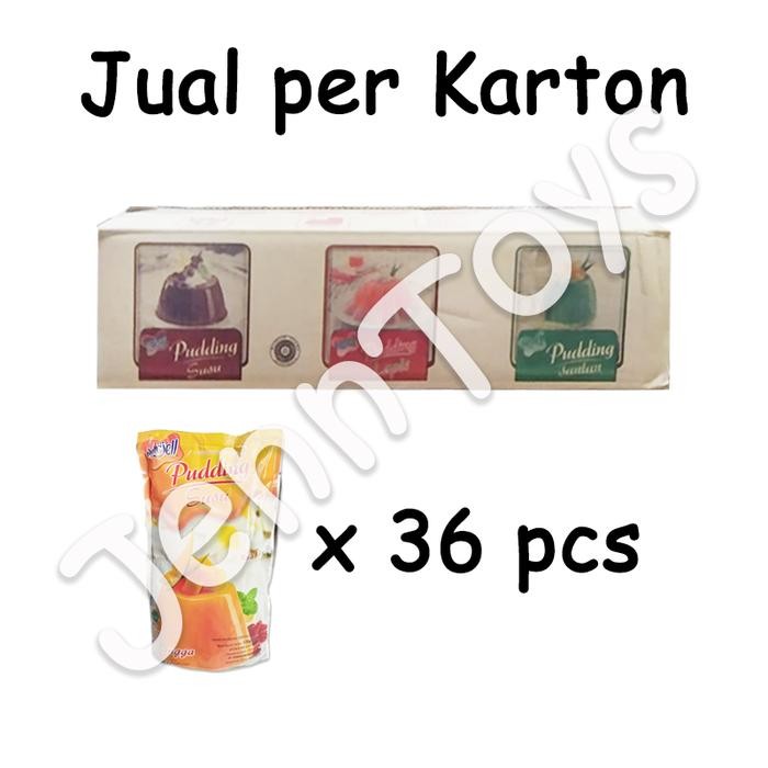 

Jenntoys - Nutrijell Puding Susu Pudding Powder Pudding Susu 1 Karton