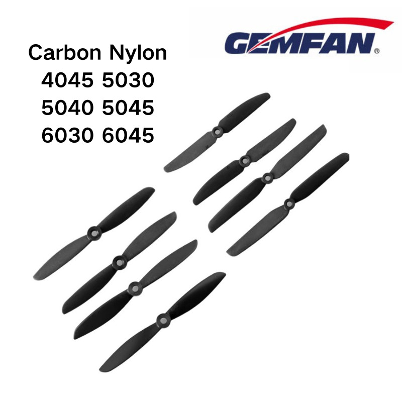 IMPORT 4045 5030 5040 5045 6030 6045 Gemfan 2 Blade Props 2 Blade Carbon Nylon Propeller for RC