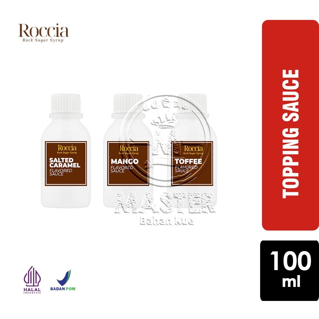 

Topping Minuman ROCCIA Sauce Saus Salted Caramel / Mango / Toffee Toping [Sample 100ml]