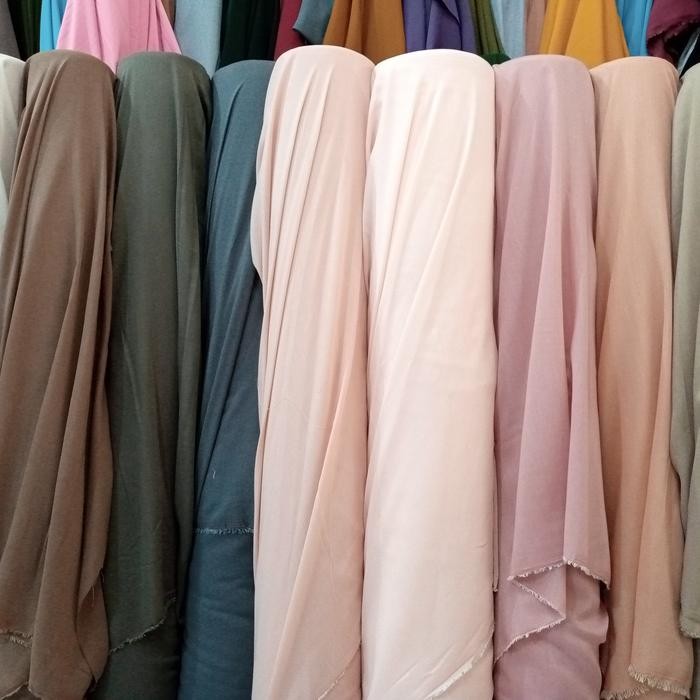 (Allthebest) KAIN VOAL PARIS / PARIS PREMIUM / BAHAN HIJAB / SQUARE / SEGI EMPAT