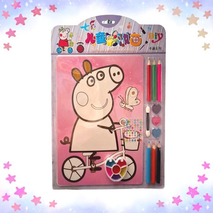 

Kanvas Lukis Mewarnai Drawing Canvas Anak Karakter Kartun Peppa Pig