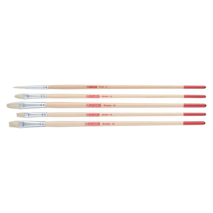 

TALENS ART CREATION Oil & acrylic brush set hog bristle 5 brushes