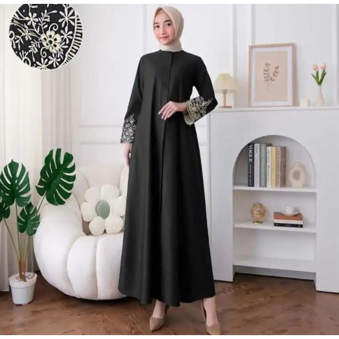 (Allthebest) gamis toyobo terbaru super cantik bahan toyobo mix bordir baju pesta