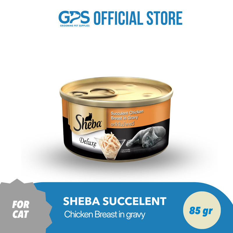 

SHEBA CAN SUCCULENT CHICKEN BREAST IN GRAVY 85 GRAM