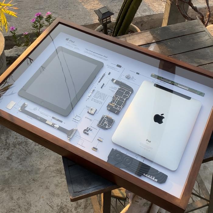 Idyan - [ Template & Frame ] iPhone Artwork Pajangan Bingkai Komponen HP Gadget Dinding Konter