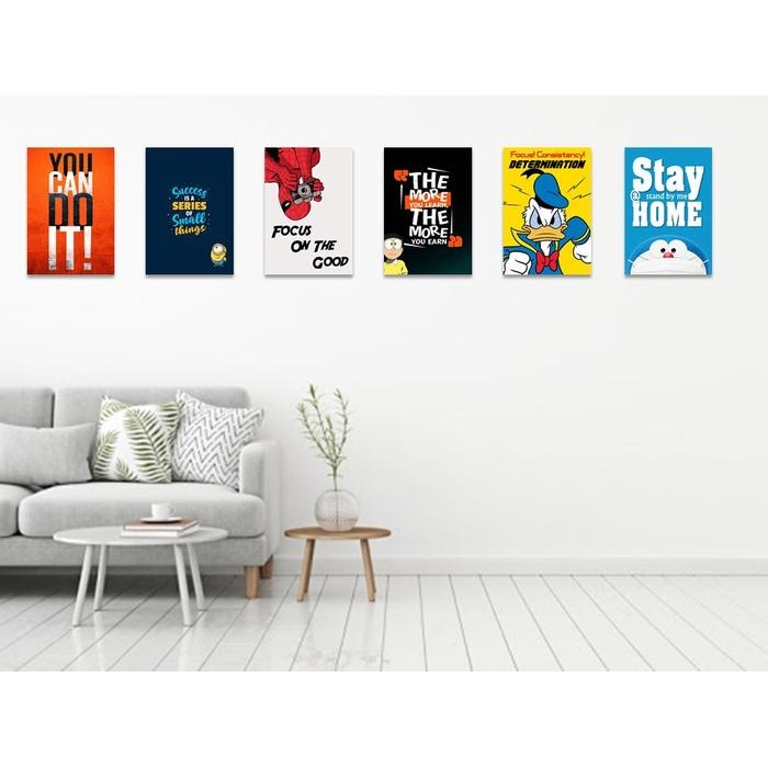 Poster Hiasan Dinding Sekolah Pajangan Kamar Anak Motivasi Belajar