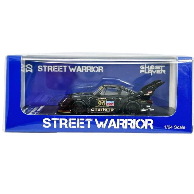 Street Warrior 64 Porsche RWB 993 Charlene High Wing Black Limited Edition