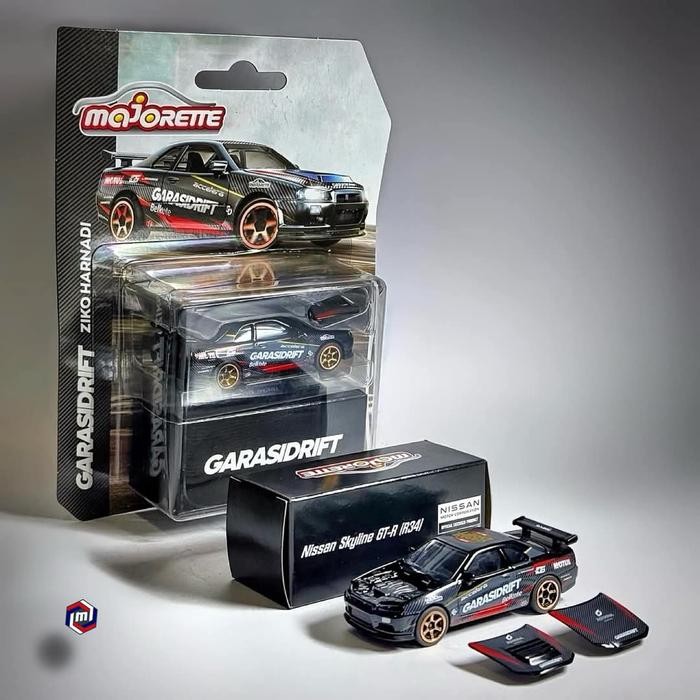 Majorette x Garasidrift Nissan Skyline R34 GT-R