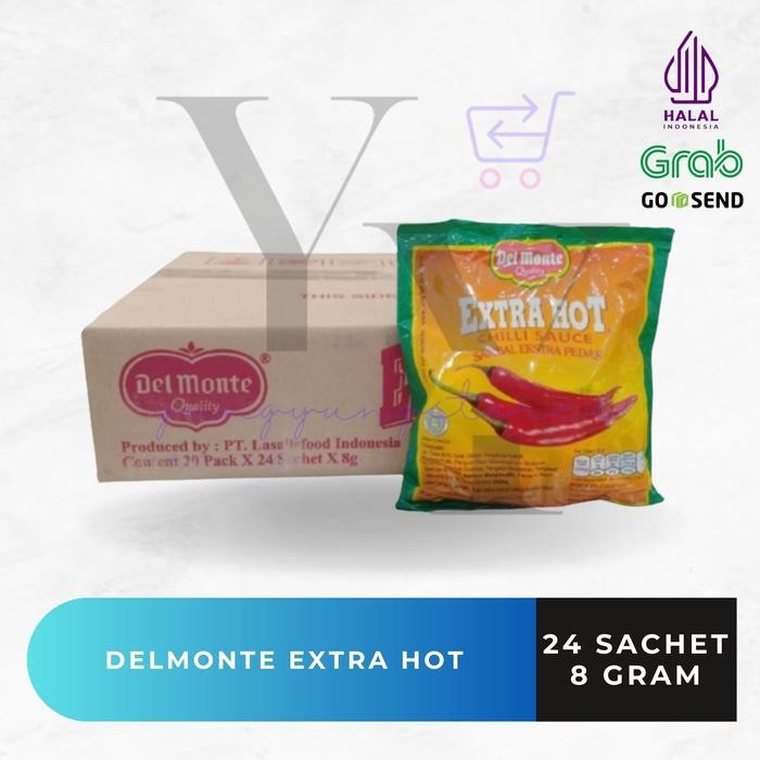 

1 Dus Isi 20 Bungkus Delmonte Sambal Extra Hot Sachet 8 gram (24 sachet)