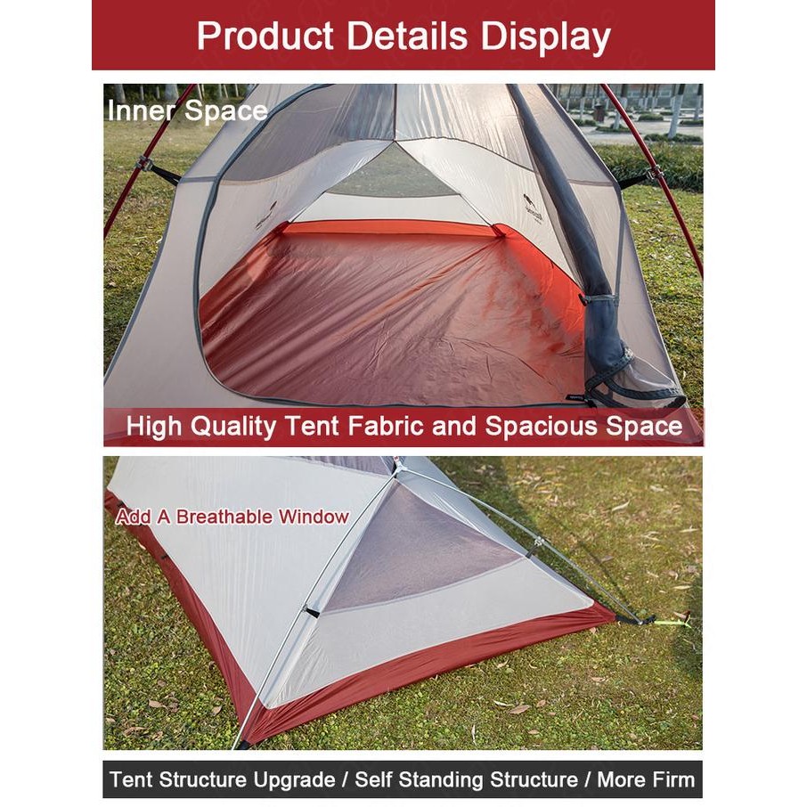 Tenda Naturehike Cloud Up 2P Nh17T001-T 20D/210T Ultralight