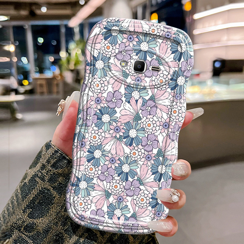 Casing Hp Untuk Samsung Galaxy J2 Prime J2 Ace J2 Pro 2018 J3 2016 Case Casing Bunga layar penuh HP 