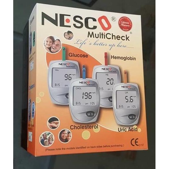 Nesco Alat Cek Gula Darah, Kolesterol, Asam