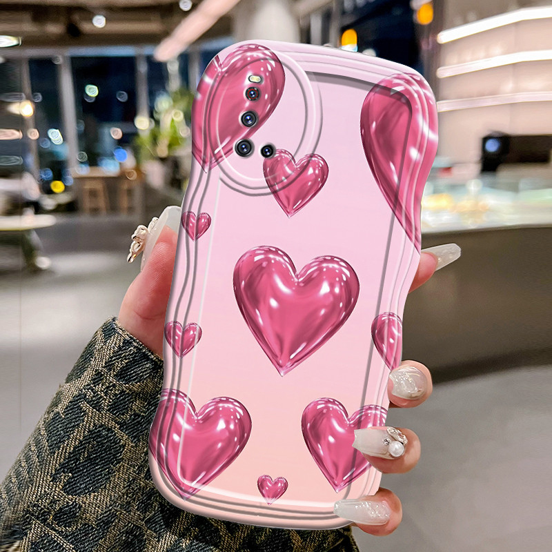 Casing Hp Untuk VIVO V19 V19 Neo V17 V17 Pro Case Casing Graffiti Cinta HP Kesing gelombang Cesing S